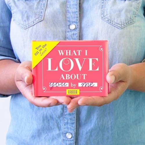 Knock Knock What I Love about You Book Fill in the Love Fill-in-the-Blank Gift Journal, 4.5 x 3.25-Inches