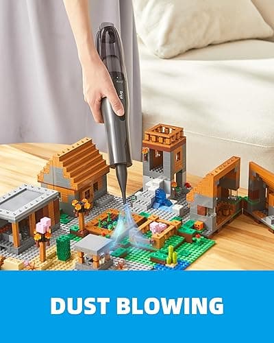 Brigii Crevice Vacuum, Cordless Mini Vacuum, 2 in 1 Handheld Vacuum & Air Duster, Lightweight 0.88lbs, USB-C Rechargeable-M5