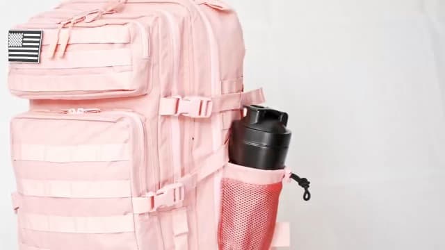 LHI Military Tactical Backpack for Men and Women 45L Army 3 Days Assault Pack Bag Large Rucksack with Molle System - Black