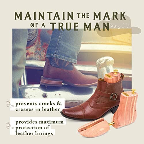 Stratton Boss Cedar Boot Tree For Men | Aromatic Red Cedar | Great Gift For Men!