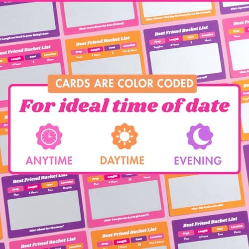 Best Friend Bucket List Scratch Off Cards – 35 Fun Adventure Date Ideas for Friends – Unique Gift for Women, Besties, or BFFs – Fun Friendship Gift for Birthdays or Holidays