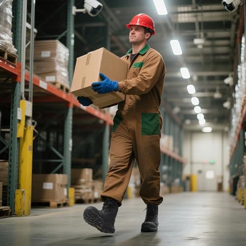 NORTIV 8 Men's Composite Toe Work Boots – 8'' Lightweight ASTM F2412-24 & ASTM F2913-24 Safety Boots with Side Zipper for Construction & Warehouse, Metrostrike-Nano