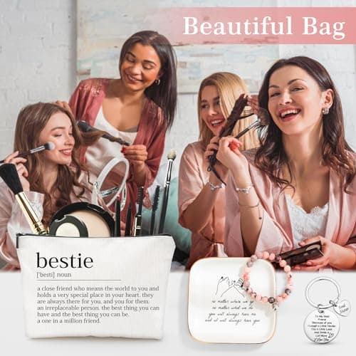 Best Friend Birthday Gifts for Women Friendship Gifts for Women Friends Unique Bestfriend Birthday Gift for Woman Bestfriend gift Ideas for Bestie BFF Soul Sister - Mug, Keychain, Candle, Bracelet