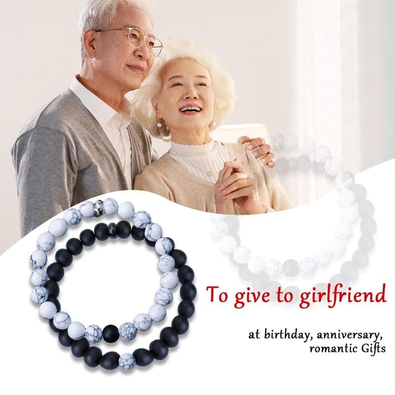 Matching Bracelet for Couples Anniversary Birthday Gifts for Husband Boyfriend Girlfriend Christmas Gifts for Women Men