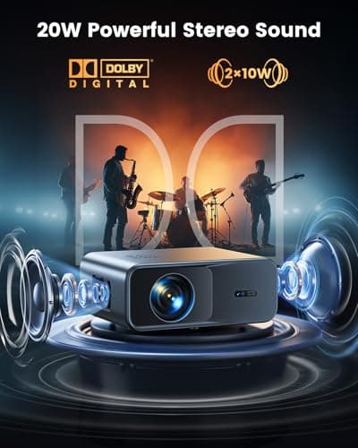 [Official Google TV]Smart-Outdoor-Projector 4K Supported, Home Theater Projector with Wi-Fi 6 & Bluetooth, Movie Proyector with Dolby for Indoor & Outdoor WIMIUS G1 (Gray, Standard)