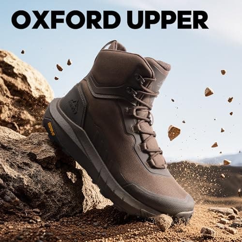 NORTIV 8 Men's Tactical Hiking Lightweight Cushion Sole for Work All Day Side Zipper Motorcycle Combat Military Boot Arch Support 8 Inches Terrascope