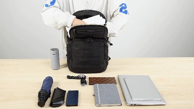 Wotony Military tactical backpack, backpack for men black small tactical assault bag