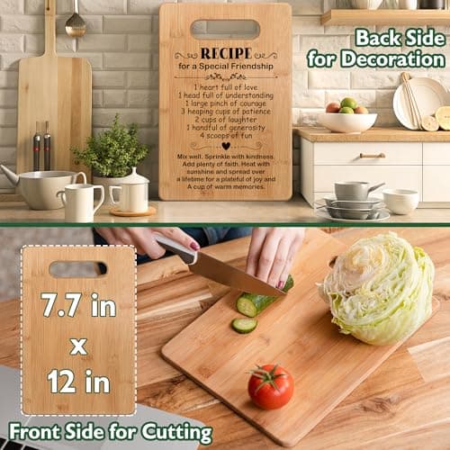 Friendship Gifts for Women Friends Birthday, Bff Gifts, Bestie Gifts for Women, Best Friend Cutting Board Gifts, Inspirational Gifts for Female Friends