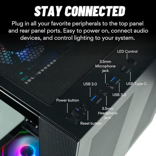 Panorama XL Gaming PC Desktop (NVD GeForce RTX 5080, Intel 24-Core i9-14900KF Processor, 96GB DDR5 RAM, 4TB Gen4 NVMe SSD, WiFi 6E, HDMI, Windows 11 Pro) Best 2025 Prebuilt Tower RGB Gamer Computer