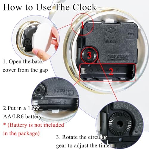YWHL To My Dad Clock Gifts from Daughter Son, Laser Engraving Glass Clock Gift for Father‘s Day, Birthday Gifts for Dad Who Wants Nothing, Meaningful Keepsake Present for Father (Battery not Included)