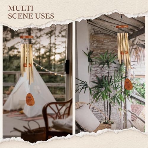 Gifts for Mom, Moms Wind Chimes, Mother's Day Best Gift for Mom, Mother Birthday Gift from Daughter Son, Love Reminder Gifts for Birthday Thanksgiving Christmas