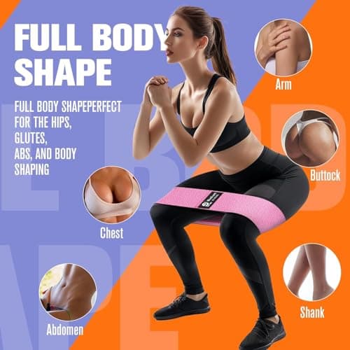 Thick Fabric Booty Bands – Resistance Loop Bands for Glutes & Legs, Home Gym, Pilates & Yoga – JIN BD