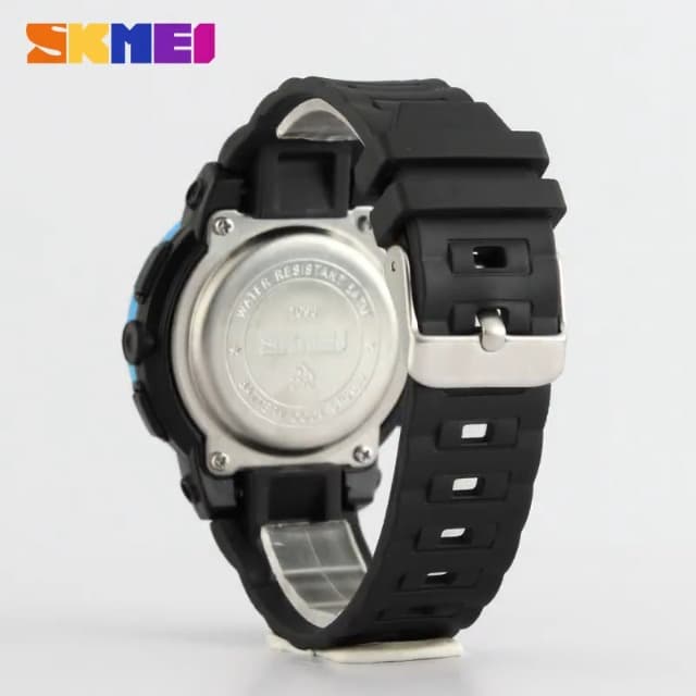 MASTOP Solar Watch Neutral LED Digital Watch Military Waterproof Sports Watch Black