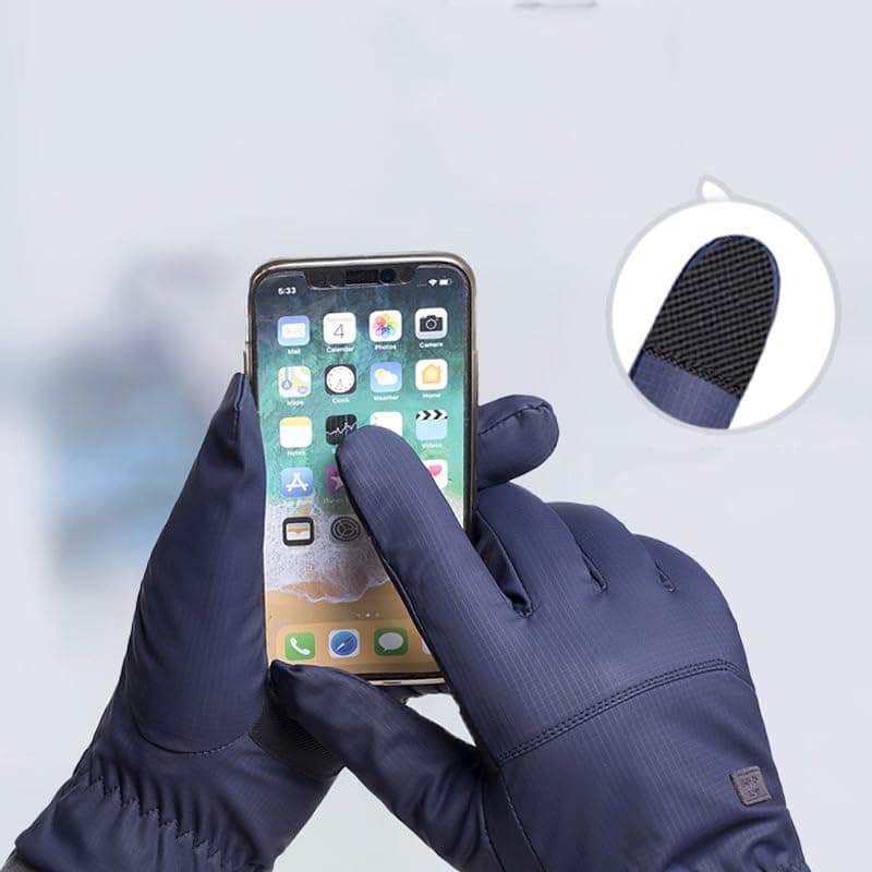 NociHah Waterproof Sherpa-Lined Ski Snow Warm Gloves for Women Men - Winter Protection Gloves Cold Weather Outdoor Sports S/M