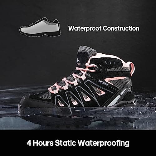 NORTIV 8 Women's Waterproof Hiking Boots Outdoor Trekking Camping Trail Hiking Boot Seeker