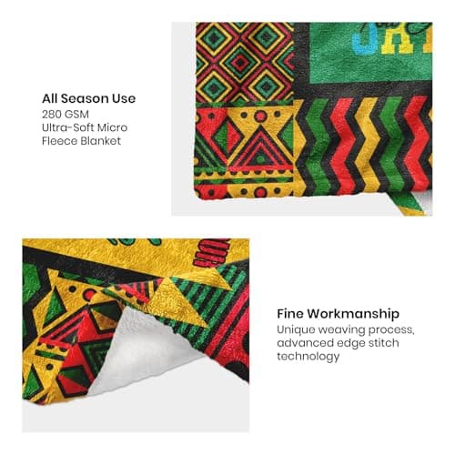 African American Birthday Gifts for Women, Birthday Black Lady Women Girl Positive Blanket 60"X50", Encouragement Inspirational Birthday Gifts, Afro Gifts Idea for Best Friend Healing Birthday Gifts