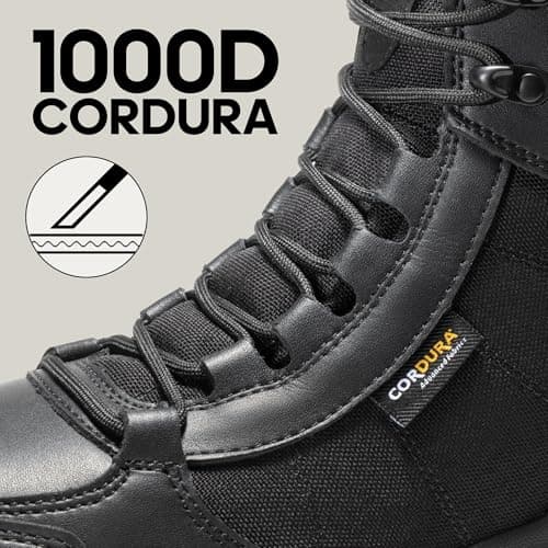 NORTIV 8 Men's Lightweight Military Tactical Work Boots Outdoor Hiking Motorcycle Combat Boots