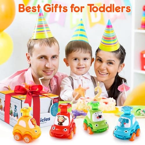 Cars Toys for 1 Year Old Boy Birthday Gift: Press and Go Toys Cars for Toddlers 1-3 Baby Toys 12-18 Months Toddler Toys Age 1-2 One Year Old Boy Toys First Birthday Gifts for 1-3 Year Old Boys Girls