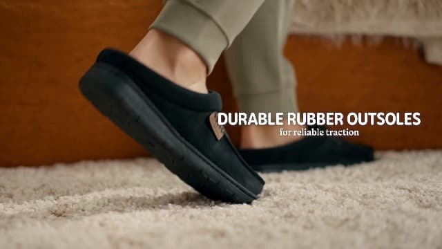 Dearfoams Men’s Brendan Indoor/Outdoor Breathable Memory Foam Clog House Shoe with Wide Widths Slipper