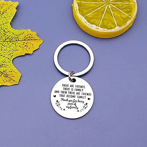 Friendship Gifts Best Friend Keychain Thank You Gift for Best Friend BFF Bestie Soul Sister Friend Appreciation Gifts, Birthday Christmas Gifts for Best Friend, Thank You for Being Part of My Family