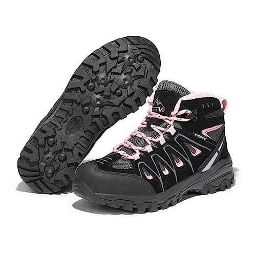 NORTIV 8 Women's Waterproof Hiking Boots Outdoor Trekking Camping Trail Hiking Boot Seeker