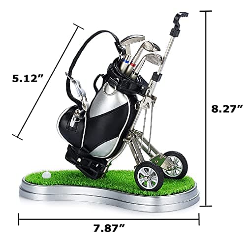 Gifts for Men, Golf Pen Holder Desk Accessories for Men Women Golfers, Birthday Graduation Gifts for Him Her, Dad Gifts for Dad Husband from Daughter Son Wife, Funny Home Office Decor Gadgets for Boss
