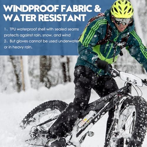 Bruvoalon Winter Gloves for Women & Men, 3M Thermal Insulation, Lycra Fabric, Touchscreen, Anti-Slip