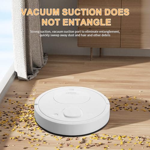 Robot Vacuum, Featuring a 3-in-1 Comprehensive Cleaning System That vacuums and mops, with 2000Pa Suction Power. This Ultra-Thin and Quiet Robot Vacuum and mop is Ideal for pet Hair