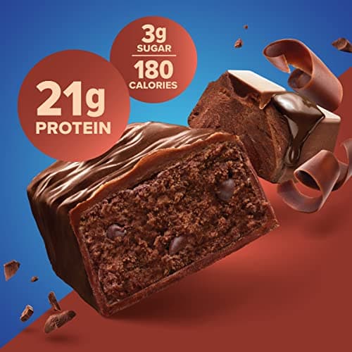 Pure Protein Chocolate Deluxe Protein Bars – 20g Protein, 3g Sugar, 190 Calories (12 count) Low Sugar* High Protein Snack - Gluten Free - Perfect for a Healthy Snack