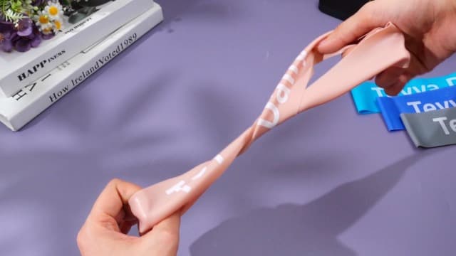 Teyva Daily 50 Pcs Resistance Loop Exercise Bands for Booty Workout Stretch Exercise Bands 5 Level Each Set with Storage Bag Non Slip for Legs Squat Resistance Loop Women Men Fitness