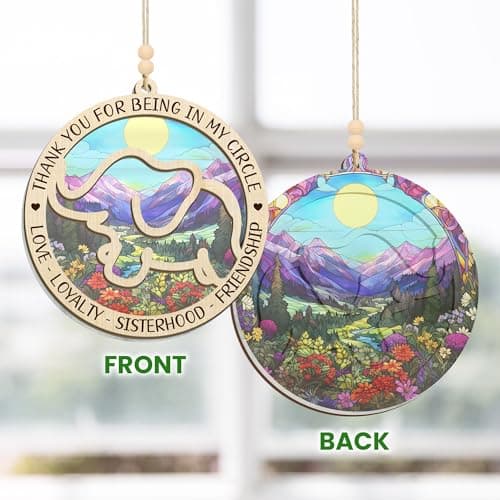 GEEMBI Elephant Gifts for Women - Suncatcher Christmas Ornaments 2025 for Tree Decorations - Elephant Ornament for Christmas Decorations, Sister Gifts for Friends, Friend Gift for Sister