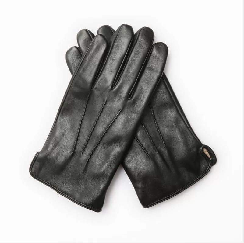 SURAWIL Mens Leather Gloves, Genuine Leather Winter Gloves For Men Cashmere Fleece Lined Touchscreen SUM05-US