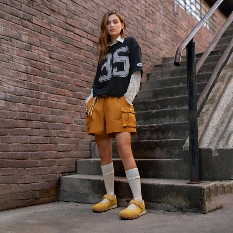 COOLLULU Mary Jane Shoes Sneakers for Women Fashion Ballet Sneakers with Foam Insole Non Slip Sneakerinas Retro Tennis Lightweight Flats Footwear for Daily Walking Causal Dressy