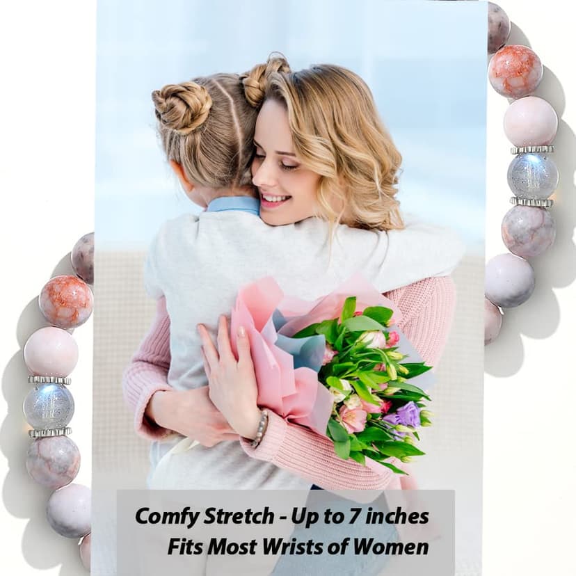 Unique Gifts for Mom - Handmade Crystal Bracelet with Meaning - Comes in Gift Box and Crystal Card