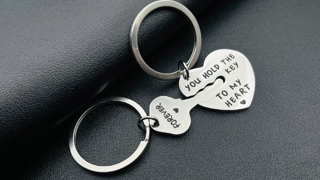 Couple Gifts Keychain My Person Love You Puzzle Piece Heart Keychain His Crazy Her Weirdo Valentines Day Him Boyfriend