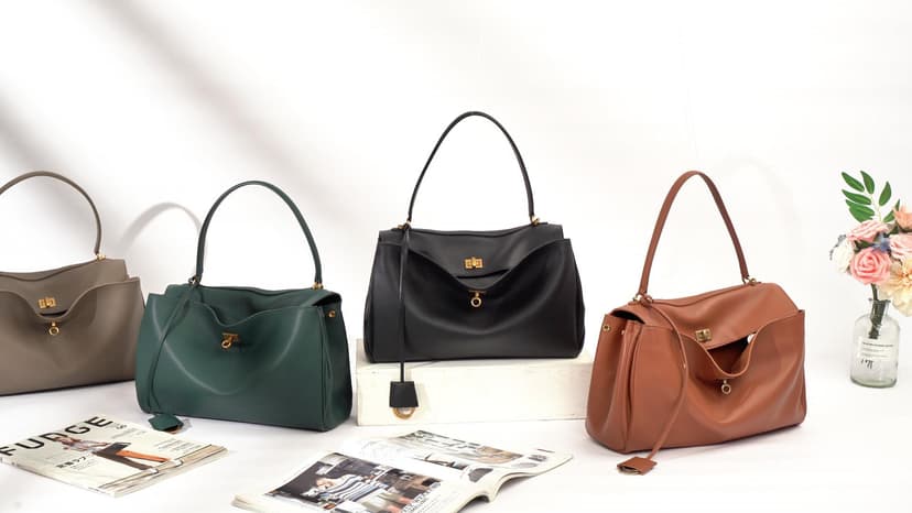 hedexe Genuine Leather Tote Bag for Women: Soft Cowhide Shoulder Handbags for Ladies - Satchel Purse for Travel Work(Large)