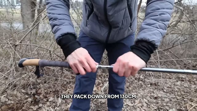 TREKOLOGY Trek-Z Cork Grip Trekking Poles – Lightweight Folding Hiking Poles, Adjustable Height, Compact Travel Design, Aircraft-Grade Aluminum Walking Sticks for Men & Women