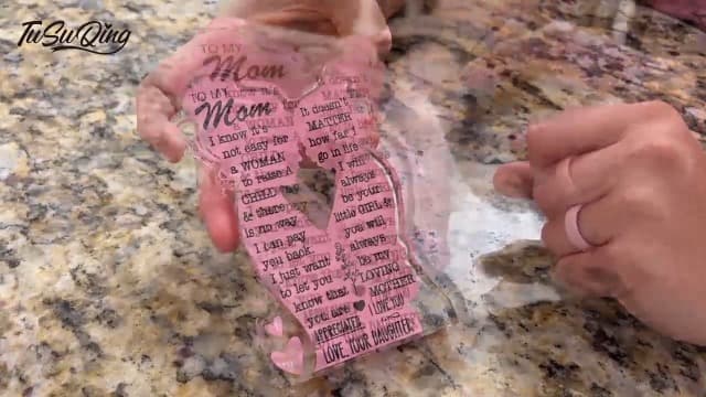 Mom Gifts from Daughter Christmas Gift for Mom, Mom Birthday Ideas Gift Cool Mother's Day Gifts from Daughter Best Mom Ever Gifts New Mom Single Mom Christmas 2024 Acrylic Plaque Sign 5x3in