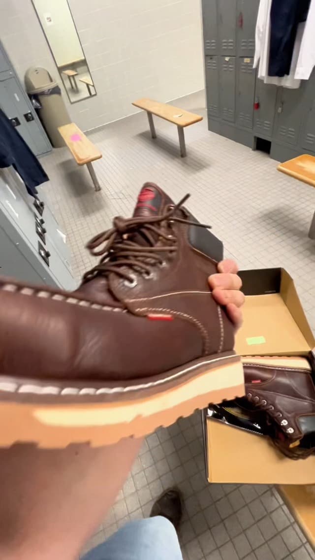 SUREWAY 6” Mens Heavy Duty Steel/Composite/Soft Toe Work Boots for Men,Comfortable & Durable,Goodyear Welt,Full Grain Leather,Oil/Slip Resistant,Wedge Moc Toe Industrial Construction Boots/Shoes