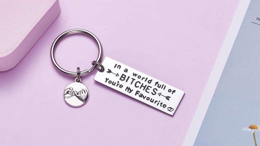Melix Home Best Friend Keychain Friendship Gifts Sister Cute Keychains for BFF Gift Ideas