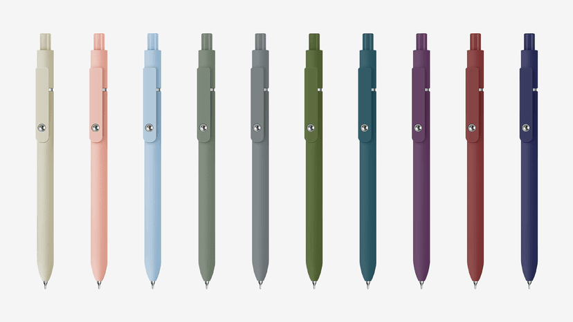 Gel Pens, 5 Pcs 0.5mm Black Ink Pens Fine Point Smooth Writing Pens, High-End Series Pens for Journaling Note Taking, Cute Office School Supplies Gifts for Women Men (Morandi)