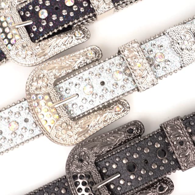 BELTROAD Rhinestone Belt Goth Bling Belts for Women and Men Western Cowboy Cowgirl Belts for Jeans, Halloween Belt