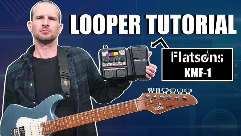 Flatsons KMF-1 Guitar Pedal, 77 Effects Guitar Multi Effects Pedal with 50 Preset, 42 Drum Rhythm, 18 Amp/Cab, Upgraded Color Screen, Aux In, Guitar Tuner Looper Expression Wah Volume Distortion Pedal