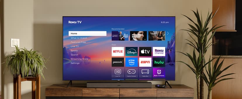 Roku Smart TV 2025 – 50-Inch Select Series, 4K HDR TV – RokuTV with Enhanced Voice Remote – Flat Screen LED Television with Wi-Fi for Streaming Live Local News, Sports, Family Entertainment