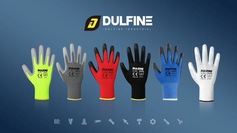 Safety Work Gloves for Men PU Coated 12 Pairs Bulk Pack,Hi-Vis Yellow Seamless Knit Glove with thin Polyurethane Coated Smooth Grip on Palm & Fingers, Ideal for General Duty Work (Large)