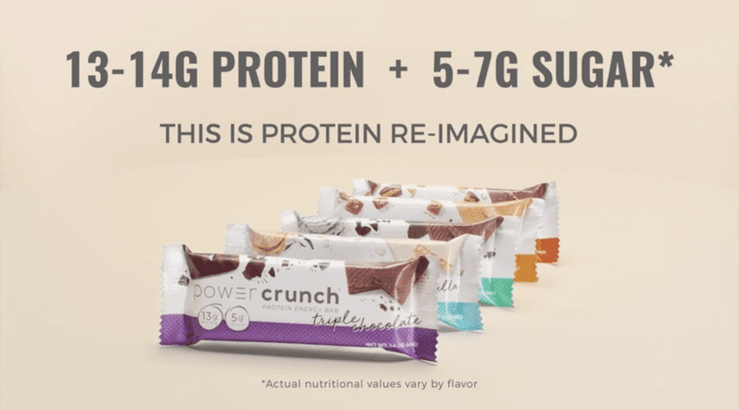 Power Crunch Whey Protein Bars, High Protein Snacks with Delicious Taste, Strawberry Cream, 1.4 Ounce (12 Count)