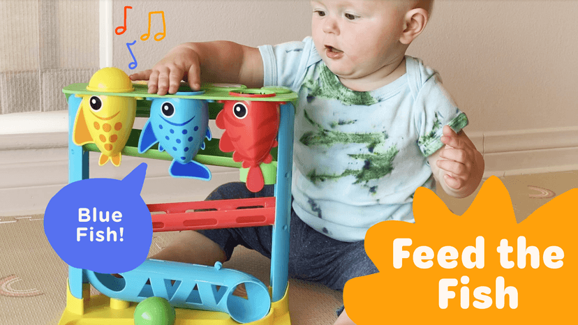 Move2Play, Feed The Fish | Interactive Baby & Toddler Toy | 1, 2+ Year Old Gift & Birthday Present | Boys & Girls Babies Ages 6, 7, 8, 9, 10, 12, 18, 24+ Months Old