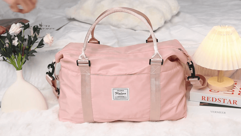 HYC00 Travel Duffel Bag,Carry-on Overnight Weekender Bags for Women,Sports Tote Gym Bag with Wet Pocket