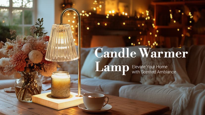 Candle Warmer Lamp with Timer Dimmer, Birthday Gifts for Mom Women Friend Sister, House Warming Gifts, Vintage Clear Wax Melt Warmer, Fall Decorations Office Apartment Dorm Room Home Decor