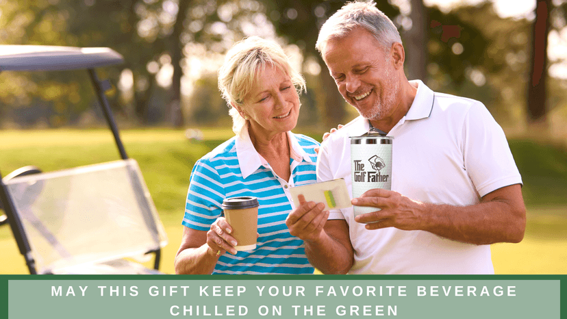 Golf Gifts for Dad - Fathers Day Golf Gifts for Men, Dad, Husband - Funny Golfer Gift - Golfer Ideas for Men, Golfers - Fathers Day Gift - 20 Oz Stainless Steel Tumbler